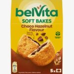 Keksz BELVITA Jó Reggelt! Softy csokoládés és mogyorós töltelékkel multipack 250 g