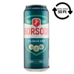 Borsodi világos sör 4,5% 0,5 l DRS