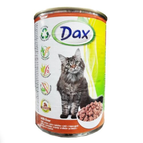 Dax nedves macskaeledel konzerv 415 g májjal