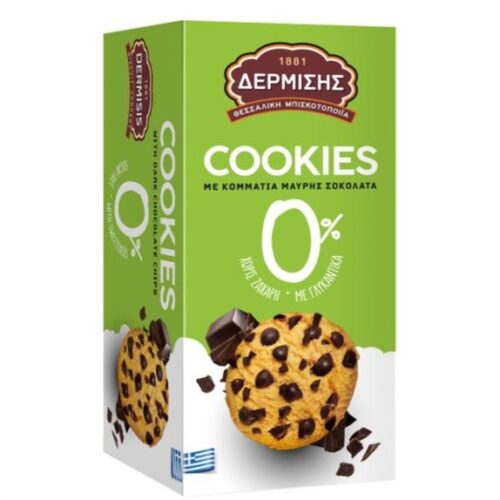 Dermisis Cookies cukormentes keksz 90 g csokoládé darabokkal