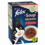 Purina Felix Soup Original marhával csirkével báránnyal 6x48 g