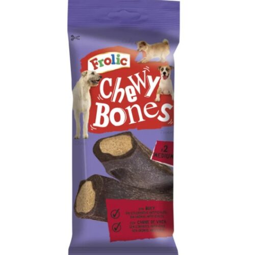 Frolic Chewy Bones kiegészítő állateledel felnőtt kutyák számára marhával(medium) 2 db 170 g