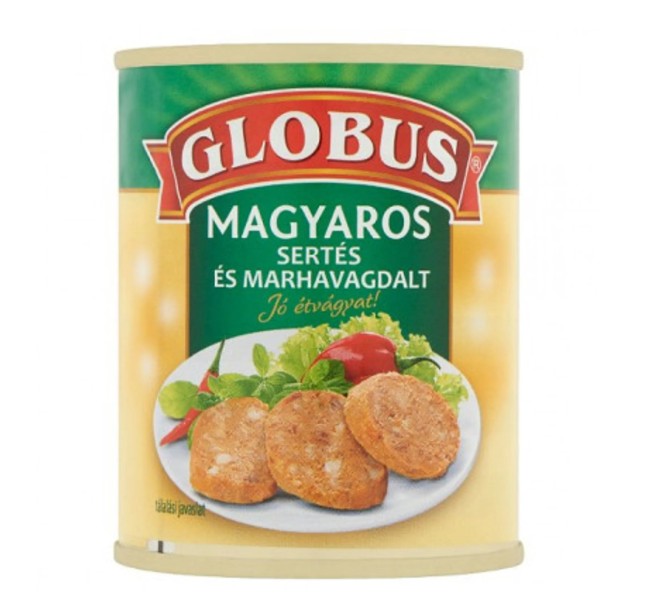 Globus Sertés-, És Marhavagdalt Magyaros 130 g