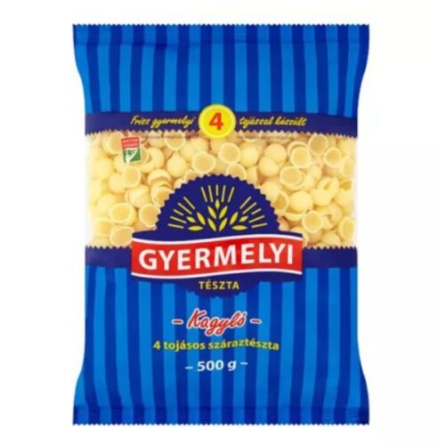 GYERMELYI TÉSZTA 4TOJ. KAGYLÓ 500G