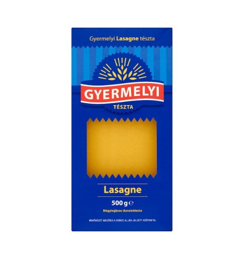 Gyermelyi 4 tojásos Lasagne 500g