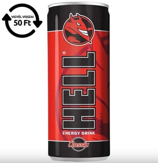 HELL "Classic" Energiaital, 250 ml