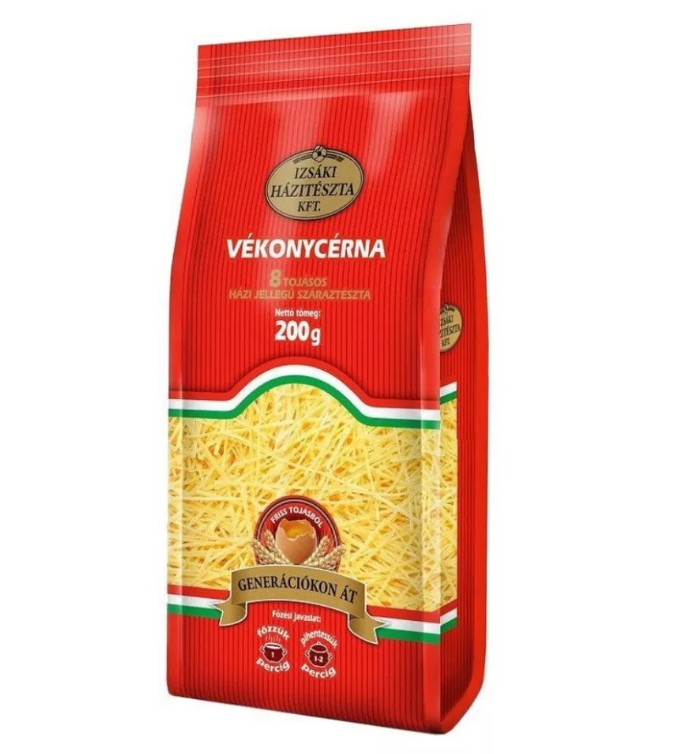Izsáki Házitészta vékonycérna 8 tojásos 200g