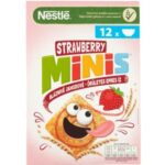 Strawberry Minis ropogós, epres gabonapehely (375 g)