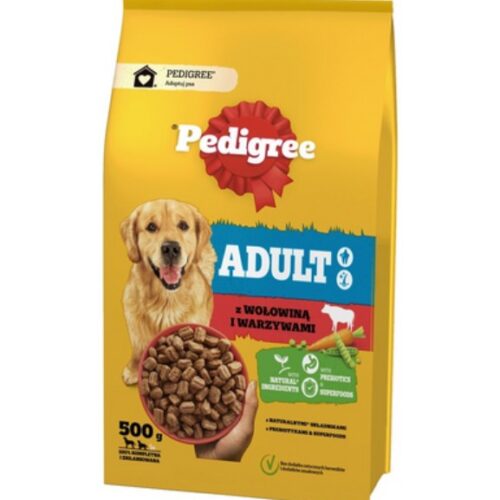 Pedigree Adult teljes értékű szárazeledel felnőtt kutyák számára marhával és zöldségekkel 500 g