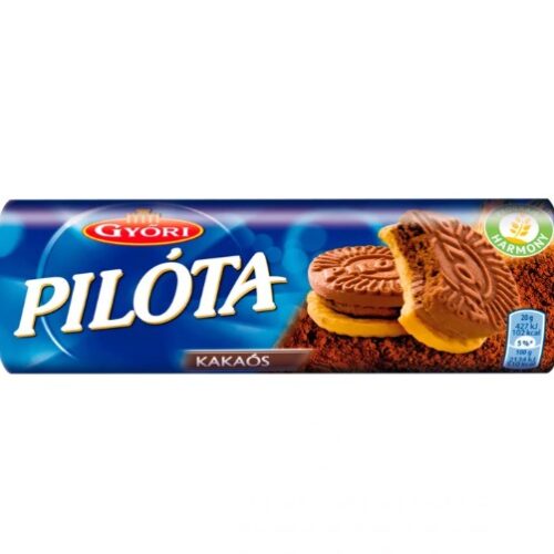 Győri Pilóta Kakaós töltött keksz 180 g