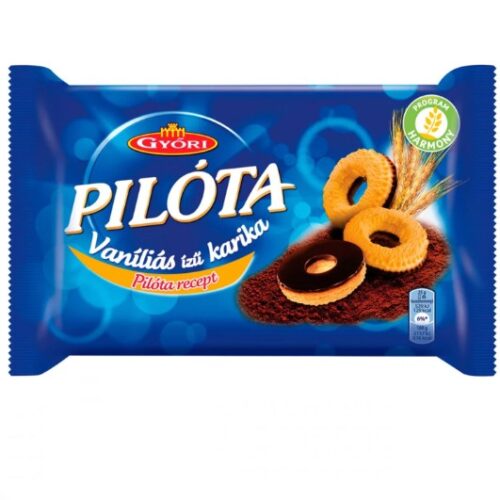Vaníliás karika 150 g GYŐRI "Pilóta" étcsokoládés