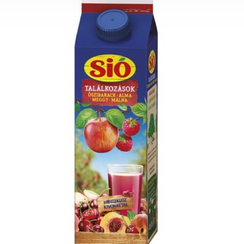 Sió gyümölcsital 1l őszib.-alma-meggy-málna 12%