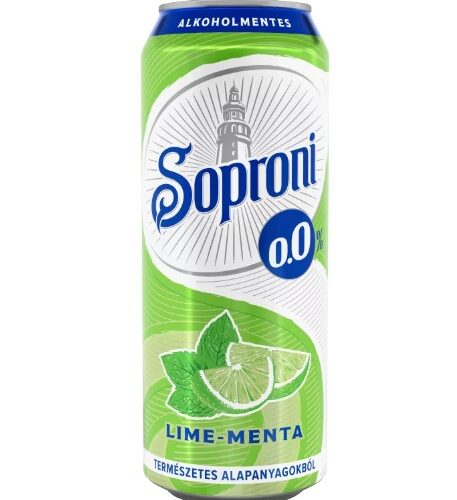 Soproni lime-mentás alkoholm. sörital 0,5 l