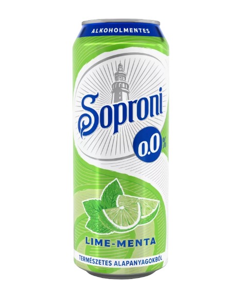 Soproni lime-mentás alkoholm. sörital 0,5 l