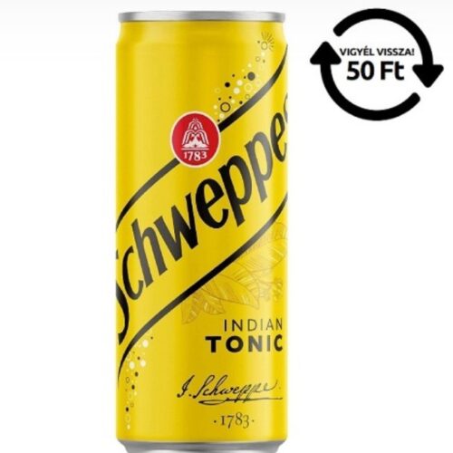 Dobozos Schweppes Tonic 0,33