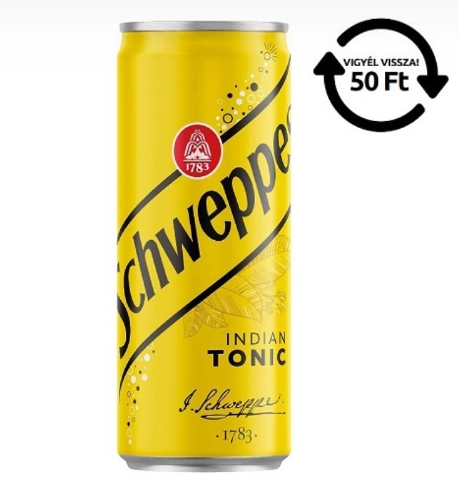 Dobozos Schweppes Tonic 0,33