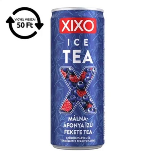 XIXO Ice Tea málna- és áfonyaízű jegestea 250 ml