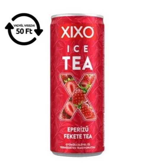 XIXO Ice Tea eperízű jegestea gyümölcslével és természetes teakivonattal 250 ml