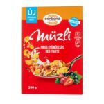 Cerbona piros gyümölcsös müzli cukor hozzáadása nélkül, édesítőszerrel 200 g