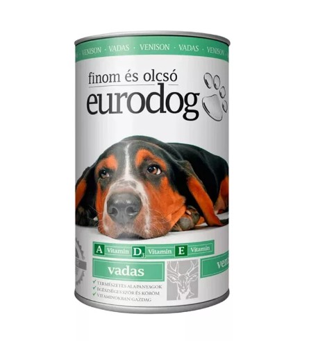 EuroDog kutyakonzerv vadhússal 415g