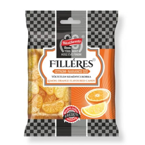 Keménycukorka Filléres citrom-narancs HSweets 80g