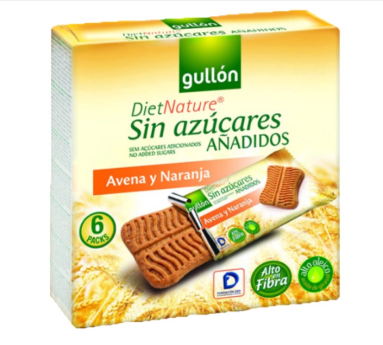 Gullón snack zabos-narancsos keksz 144 g