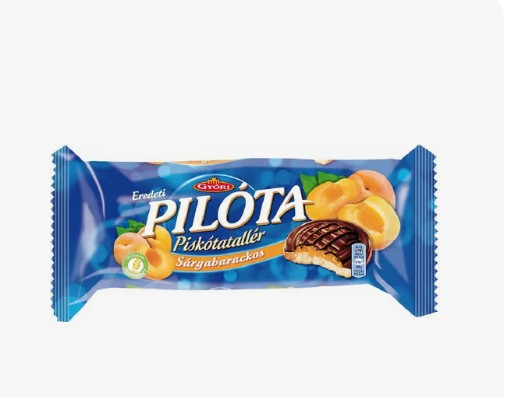 Győri Pilóta sárgabarackos piskótatallér 147 g