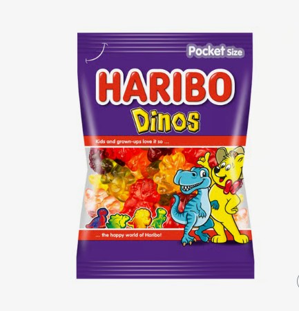 Haribo  Dinos gyümölcsízű gumicukorka 100 g