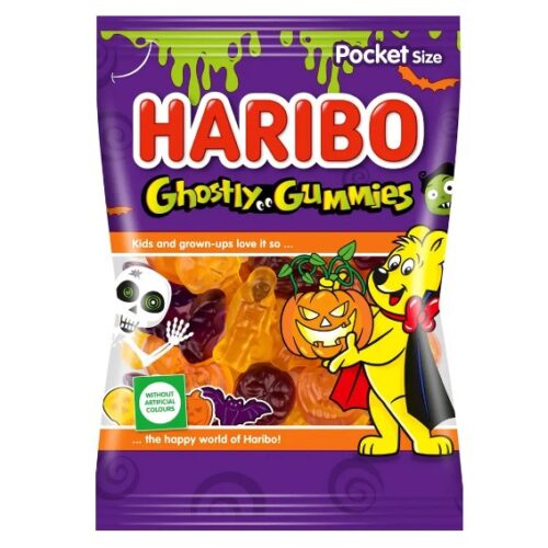 Haribo Ghostly Gummies gyümölcsízű gumicukor 90 g