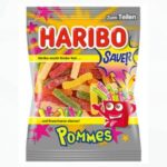 Haribo HARIBO Pommes(Savanyú sült krumpli)Gyümölcsízű gumicukorka 100 g