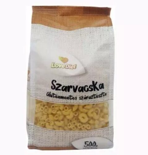 Love Diet Tészta Szarvacska Gluténmentes 500 g