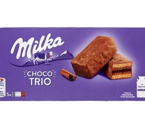 Piskóta MILKA Choco Trio 5 darabos 150g