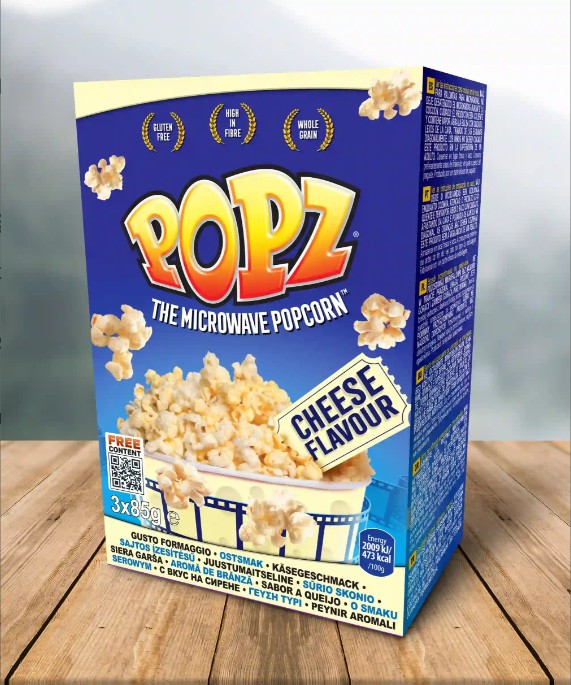 POPZ sajtos popcorn 3x85g