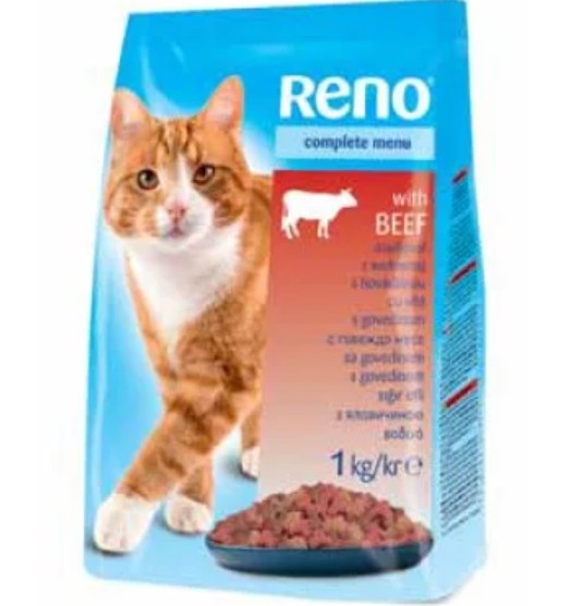RENO száraz macskaeledel marha 1kg