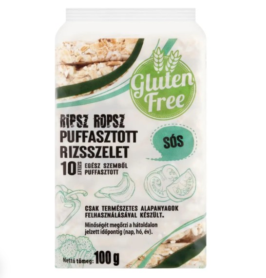 Ripsz Ropsz sós puffasztott rizsszelet 100 g