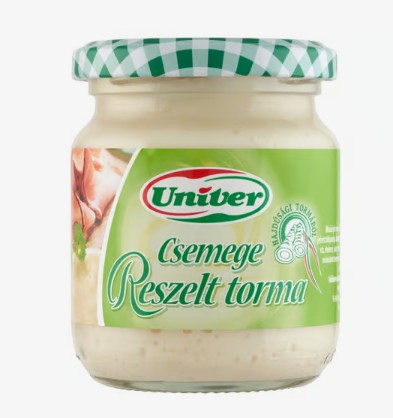 Univer Csemege reszelt ecetes torma 190 g