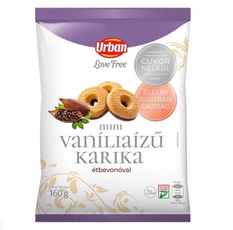 Urban LoveFree vaníliás karika 160 g