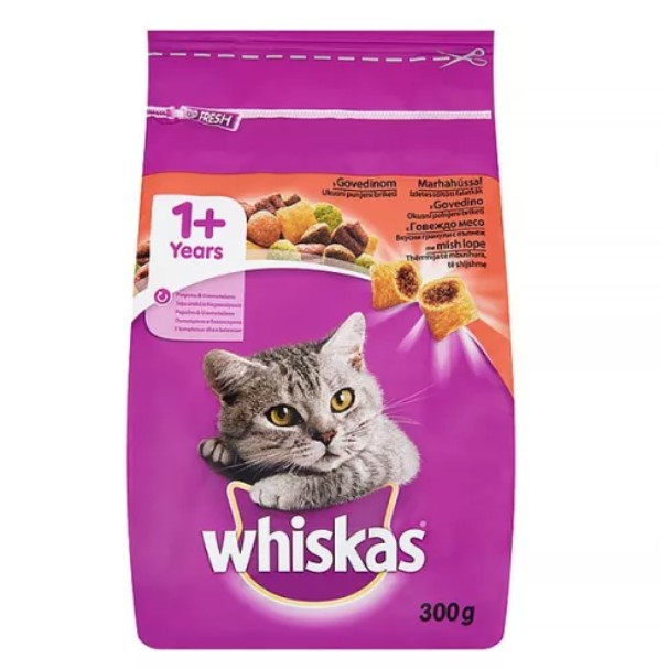 Whiskas száraz marha 300g