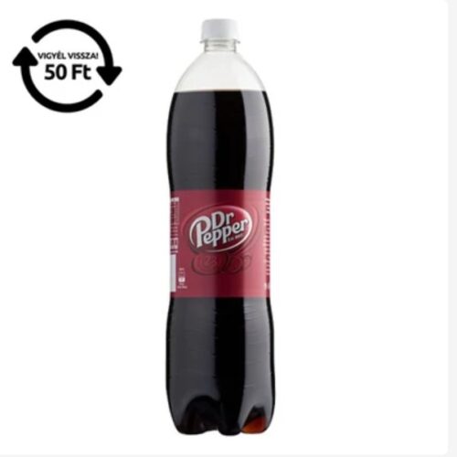Dr Pepper szénsavas üdítőital cukorral és édesítőszerekkel 1,5 l