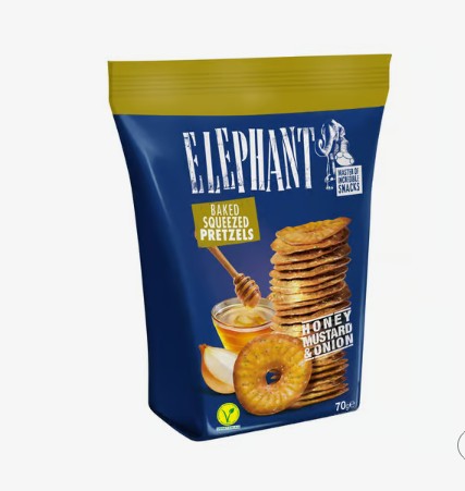 Elephant chips-tallér mézes-mustáros-hagymás 70 g