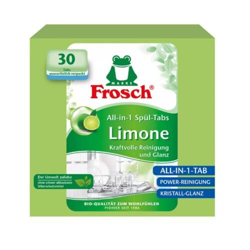 Frosch mosogatógép tabletta zöldcitrom 30db
