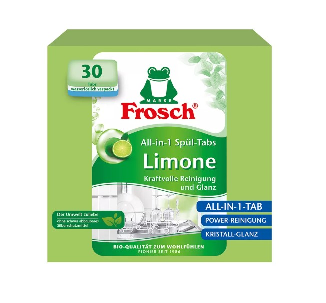 Frosch mosogatógép tabletta zöldcitrom 30db