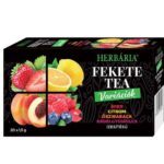 Fekete tea HERBÁRIA erdei gyümölcs-barack-citrom-eper mix 20 filter/doboz