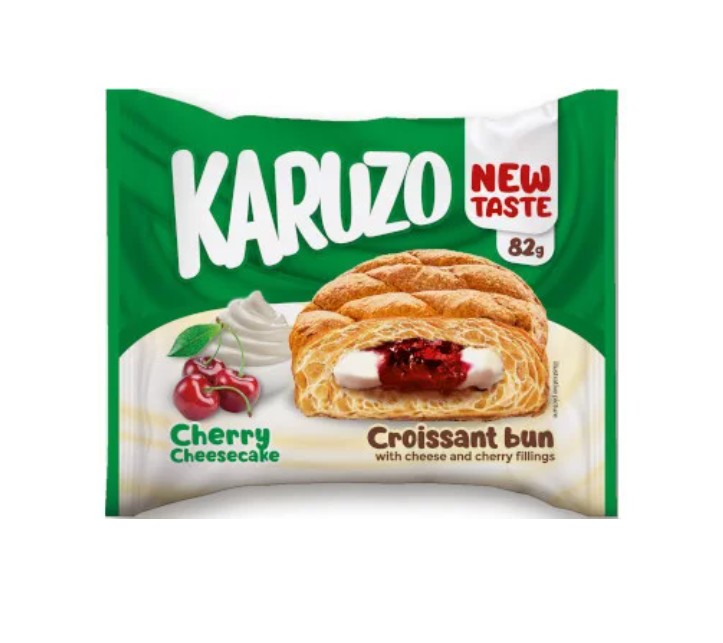 Karuzo 82g Cherry Cheesecake ízű croissant