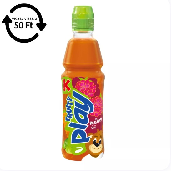 Kubu Play sárgarépa-málna-lime gyümölcsital 400 ml