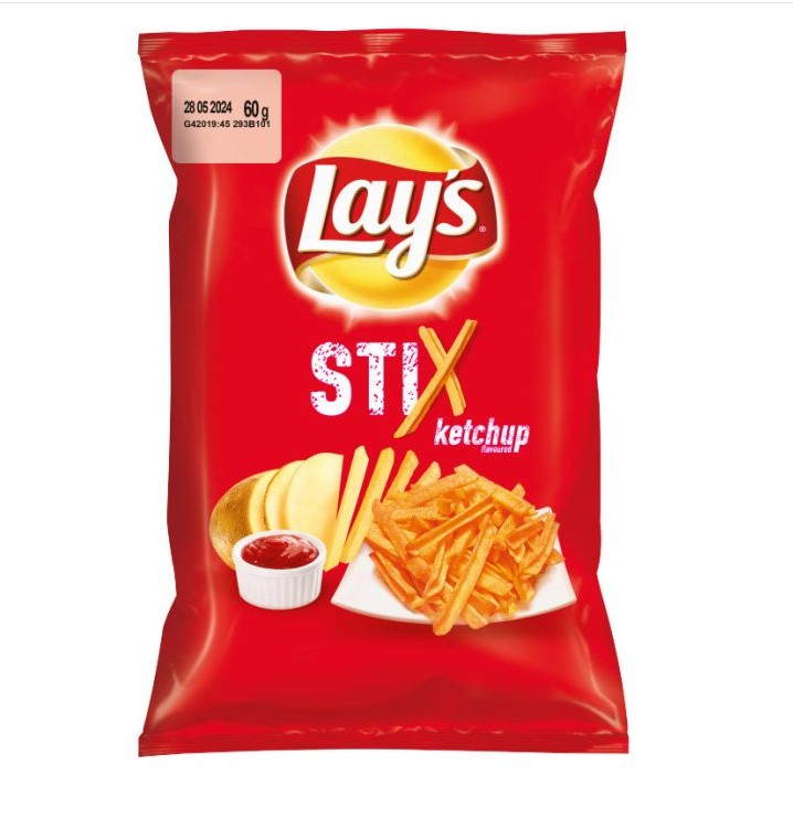 Lay's Stix ketchupos ízű burgonyachips 60 g