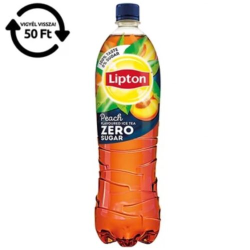 Lipton Zero Ice Tea 1,5 l őszibarack ízű, édesítőszerekkel