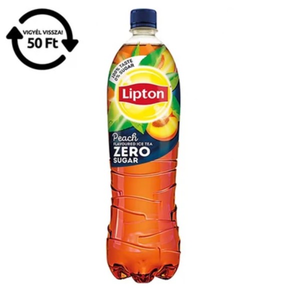 Lipton Zero Ice Tea 1,5 l őszibarack ízű, édesítőszerekkel