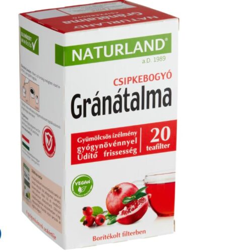 Naturland gránátalma & csipkebogyó gyümölcstea 20 filter 40 g