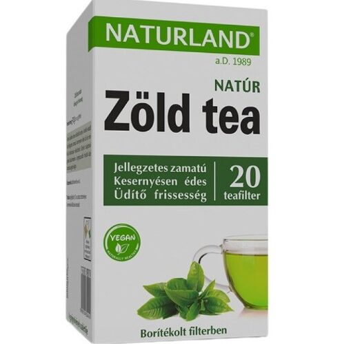 Naturland natúr zöld tea 20x1.5g filter